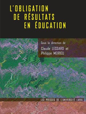 cover image of Obligation de résultats en éducation